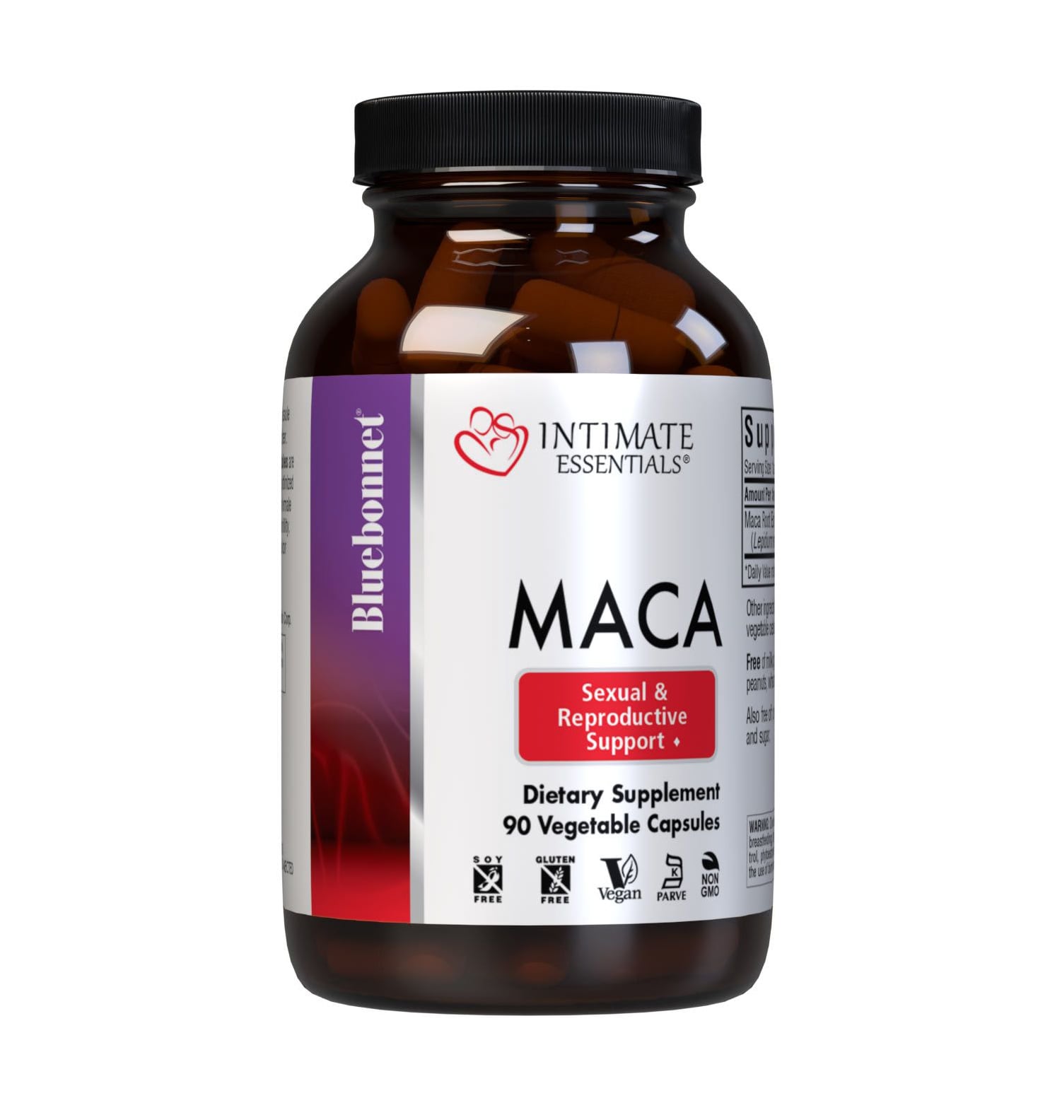 Мака Bluebonnet Nutrition Intimate Essentials Maca Сексуальна та репродуктивна підтримка, 90 капсул